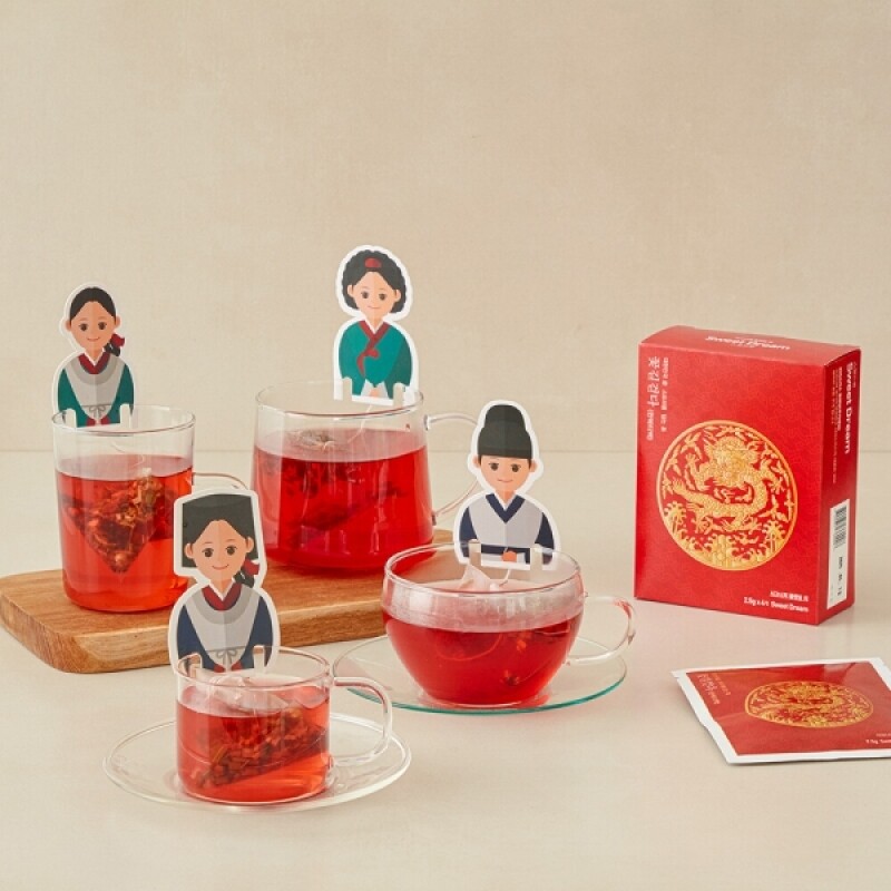 꽃길걷다, 외국인선물, 한국기념품, 주문제작, 바이어선물, 유자차, 캐모마일차, 작두콩차