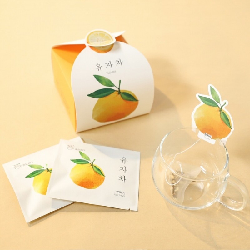 꽃길걷다, 외국인선물, 한국기념품, 주문제작, 바이어선물, 유자차, 캐모마일차, 작두콩차